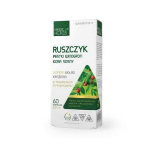 Ruszczyk + Pestki winogron + Kora sosny
