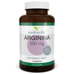 Arginina L-arginina 500 mg - 100 kapsułek