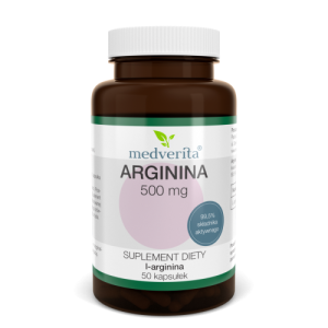 Arginina L-arginina 500 mg - 50 kapsułek