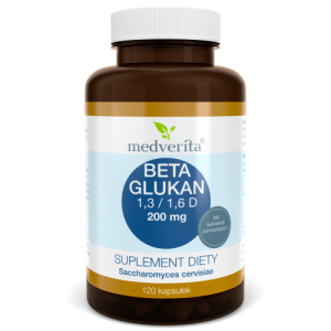 Beta Glukan 1,3 / 1,6 D 200mg - 120 kapsułek