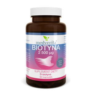 Biotyna 2500 µg witamina B7 (H) - 90 kapsułek