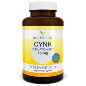 Cynk Chelatowany 15mg - 180 kapsułek