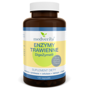 Enzymy Trawienne DigeZyme® 140mg - 120 kapsułek