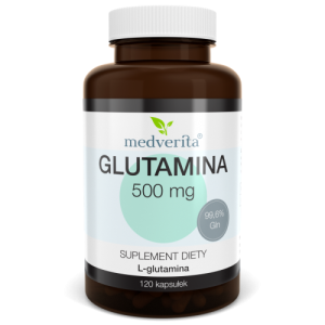Glutamina L-glutamina FCC 500 mg - 120 kapsułek