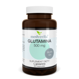 Glutamina L-glutamina FCC 500 mg - 60 kapsułek