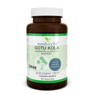 Gotu kola ekstrakt wąkrotka azjatycka - 60 kapsułek