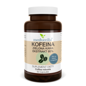 Kofeina zielona kawa ekstrakt 95% - 60 kapsułek
