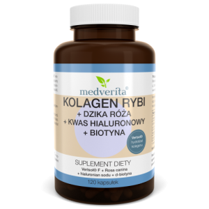 Kolagen Rybi Verisol® F + Dzika Róża + Kwas Hialuronowy + Biotyna - 120 kapsułek