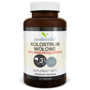 Kolostrum wołowe 40% immunoglobulin - 50 kapsułek