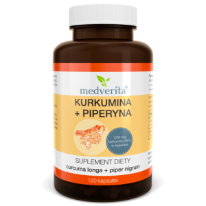 Kurkumina + Piperyna - 120 kapsułek