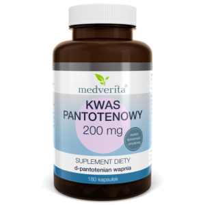 Kwas Pantotenowy 200mg - 180 kapsułek