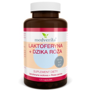 Laktoferyna + Dzika Róża - 120 kapsułek
