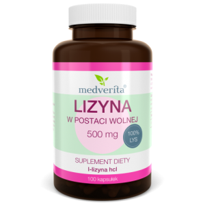 Lizyna HCL - w postaci wolnej - 100 kapsułek