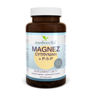 Magnez cytrynian + P-5-P - 50 kapsułek
