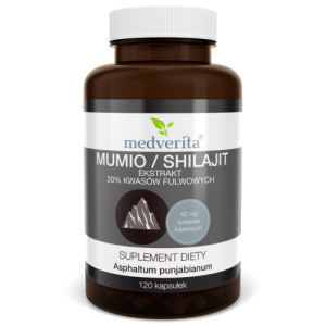 Mumio / Shilajit ekstrakt 20% kwasów fulwowych - 120 kapsułek