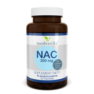NAC 200 mg N-acetylocysteina - 90 kapsułek
