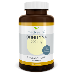 Ornityna L-ornityna 500 mg - 120 kapsułek