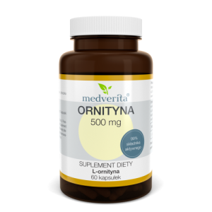 Ornityna L-ornityna 500 mg - 60 kapsułek