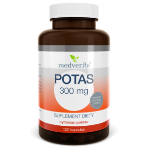 Potas cytrynian potasu 300 mg - 120 kapsułek