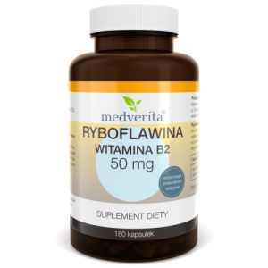 Ryboflawina Witamina B2 50mg - 180 kapsułek