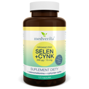 Selen 200µg + Cynk 15mg - 120 kapsułek