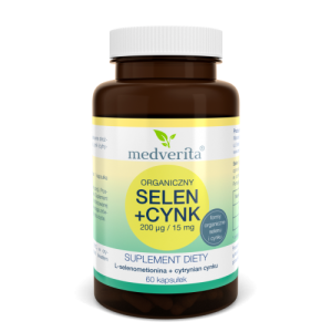 Selen 200µg + Cynk 15mg - 60 kapsułek
