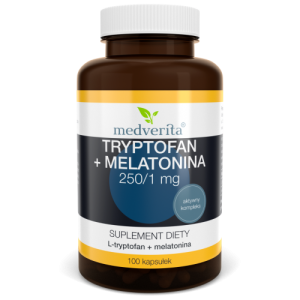 Tryptofan + Melatonina 250/1 mg - 100 kapsułek