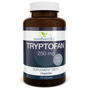 Tryptofan L-tryptofan 250 mg - 100 kapsułek