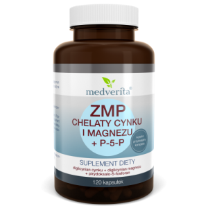 ZMP chelaty Cynku i Magnezu + P-5-P - 120 kapsułek