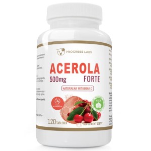 Acerola Forte 500mg naturalna witamina C 120 tabletek