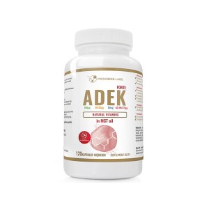 Witamina ADEK Complex A D3 E K2 MK-7 w oleju MCT 120 Kapsułek