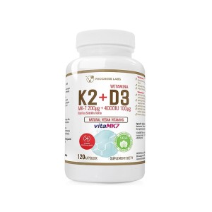 WITAMINA K2 VitaMK7 200µg + D3 4000IU Wegan 120 kapsułek