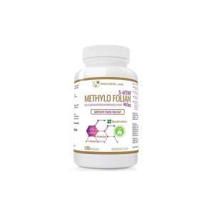 Aktywny Kwas Foliowy Methylo Folian 400mcg 120 kapsułek dla Wegan