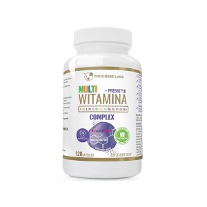Multiwitamina Complex Witamina K2+D3 A, E, C, + B Complex + Prebiotyk 120 Kapsułek
