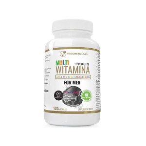 Multiwitamina Complex Men Witaminy Dla Mężczyzn ADEK B C + Prebiotyk 120 Kapsułek