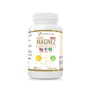 MAGNEZ SKURCZ FORTE Magnez + Potas + B6 Produkt Vege120 kapsułek
