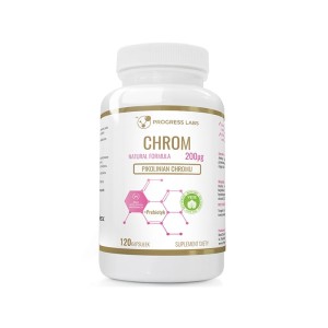 Chrom Pikolinian Chromu 200mcg + Prebiotyk Produkt Vege 120 Kapsułek