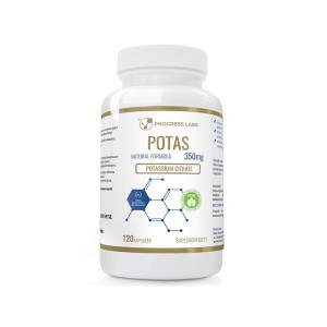 Potas 350mg Cytrynian Potasu Produkt Vege 120 Kapsułek