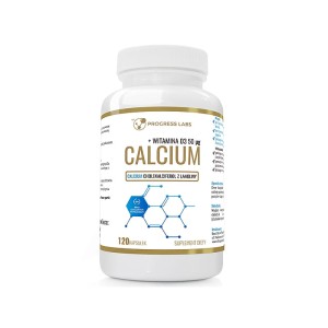 Calcium Wapń 1000mg, Witamina D3 50mcg 120 Kapsułek