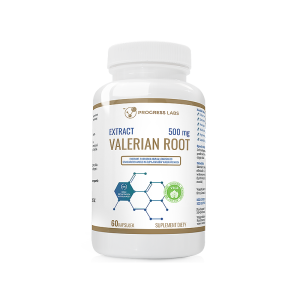 EKSTRAKT Z KORZENIA KOZŁKA LEKARSKIEGO VALERIAN ROOT EXTRACT 500mg PRODUKT VEGE 60 kapsułek