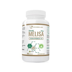 MELISA EKSTRAKT Z LIŚCI MELISY ODPOCZYNEK RELAKS ZDROWY SEN 350mg 60 kapsułek Produkt Vege