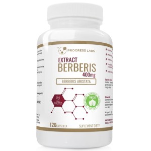 Berberis Aristata Berberyna Extract 5:1 400mg Produkt Vege 120Kapsułek