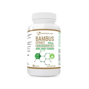 BAMBUS EXTRACT 350mg 75% KRZEMU ORGANICZNEGO SKÓRA, WŁOSY, PAZNOKCIE 60 kapsułek Produkt VEGE