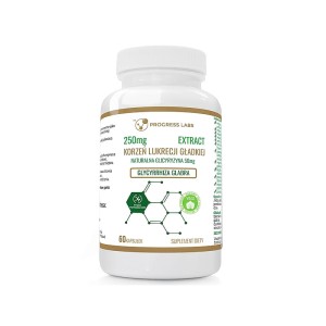 KORZEŃ LUKRECJI EXTRACT 250 mg GLICYRYZYNA INULINA 60kap PRODUKT VEGE