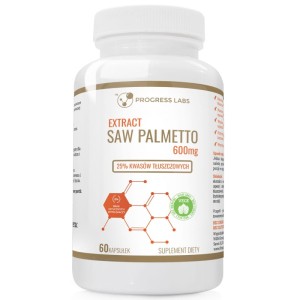 SAW PALMETTO 600mg PALMA SABAŁOWA PROSTATA PRODUKT VEGE 60 kapsułek