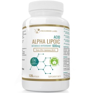 Kwas Alfa Liponowy (ALA) 600mg 120 kapsułek dla Wegan