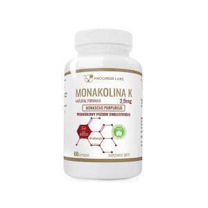 Monakolina K Czerwone Drożdże Ryżu Produkt Dla Wegan 60 Kapsułek