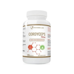 Cordyceps 750mg Ekstrakt z owocni maczużnika chińskiego Produkt Vege 120 kapsułek