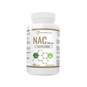 NAC N-ACETYLO-L-CYSTEINA 800mg Produkt Vege 120 kapsułek